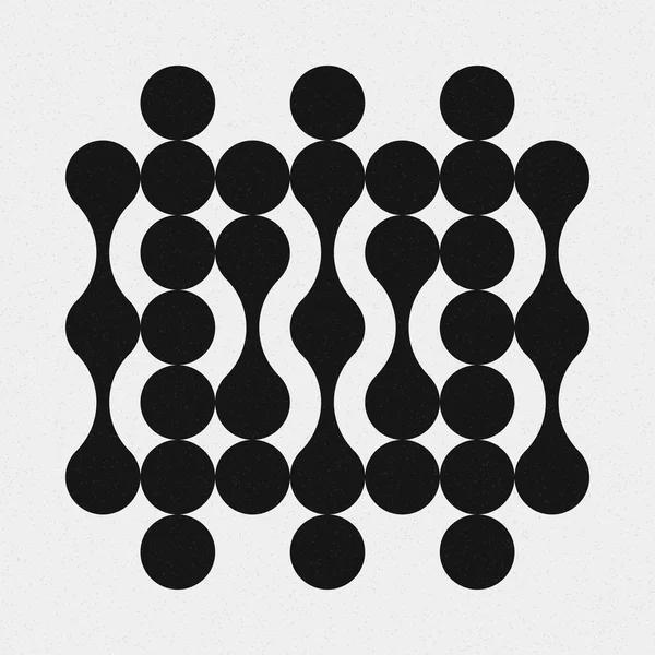 Abstracto Cruz Patrón Puntos Logotipo Generativo Ilustración Arte Computacional — Archivo Imágenes Vectoriales