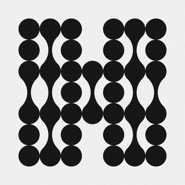 Abstrakt Mönster Prickar Logotyp Generativ Beräknande Konst Illustration — Stock vektor