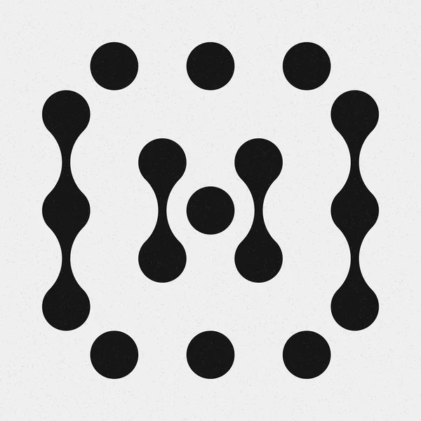 Abstrakt Kryssmønster Logoen Generativ Regneart – stockvektor
