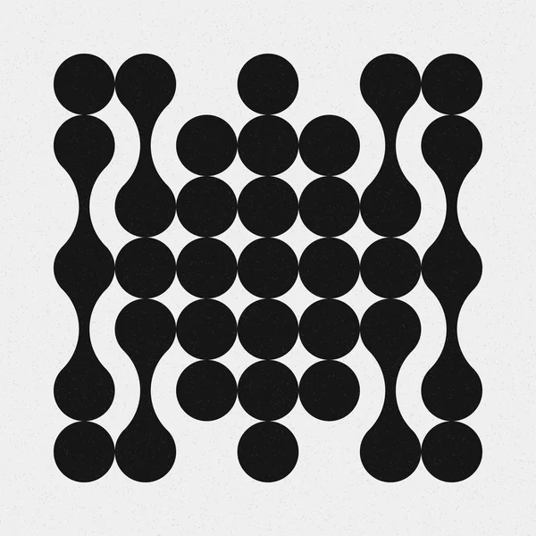 Αφηρημένη Σταυρό Μοτίβο Τελείες Λογότυπο Που Παράγουν Υπολογιστική Τέχνη Εικονογράφηση — Διανυσματικό Αρχείο