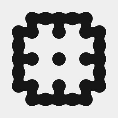 Soyut çapraz desenli logo üretken hesaplama sanatı çizimi