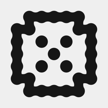 Soyut çapraz desenli logo üretken hesaplama sanatı çizimi