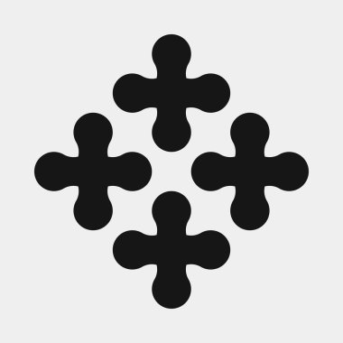 Soyut çapraz desenli logo üretken hesaplama sanatı çizimi