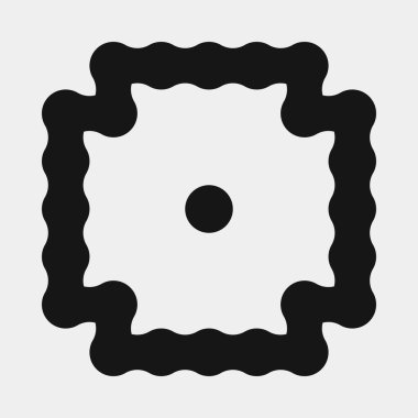 Soyut çapraz desenli logo üretken hesaplama sanatı çizimi