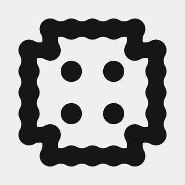 Soyut çapraz desenli logo üretken hesaplama sanatı çizimi