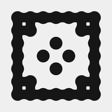 Soyut çapraz desenli logo üretken hesaplama sanatı çizimi