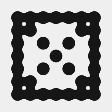 Soyut çapraz desenli logo üretken hesaplama sanatı çizimi