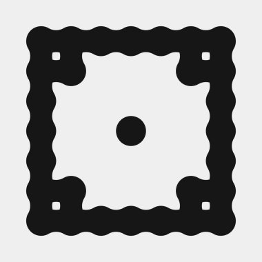 Soyut çapraz desenli logo üretken hesaplama sanatı çizimi