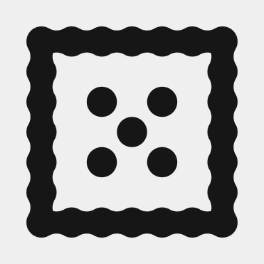 Soyut çapraz desenli logo üretken hesaplama sanatı çizimi