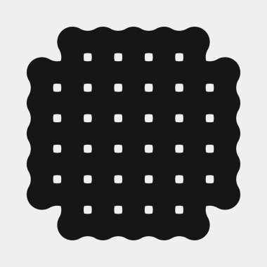 Soyut çapraz desenli logo üretken hesaplama sanatı çizimi