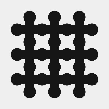 Soyut çapraz desenli logo üretken hesaplama sanatı çizimi