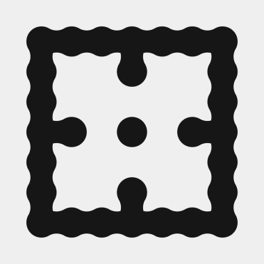 Soyut çapraz desenli logo üretken hesaplama sanatı çizimi