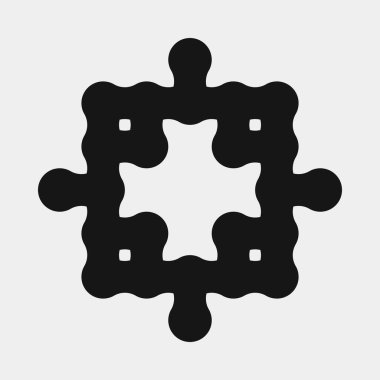 Soyut çapraz desenli logo üretken hesaplama sanatı çizimi