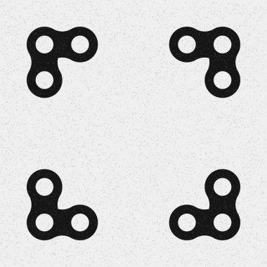 Soyut çapraz desenli logo üretken hesaplama sanatı çizimi