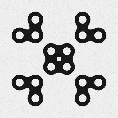 Soyut çapraz desenli logo üretken hesaplama sanatı çizimi