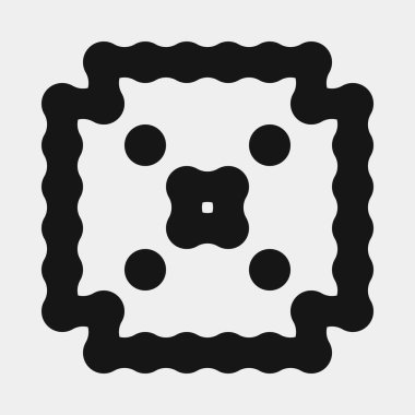 Soyut çapraz desenli logo üretken hesaplama sanatı çizimi