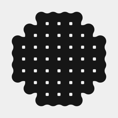 Soyut çapraz desenli logo üretken hesaplama sanatı çizimi