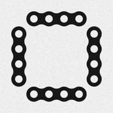 Soyut çapraz desenli logo üretken hesaplama sanatı çizimi