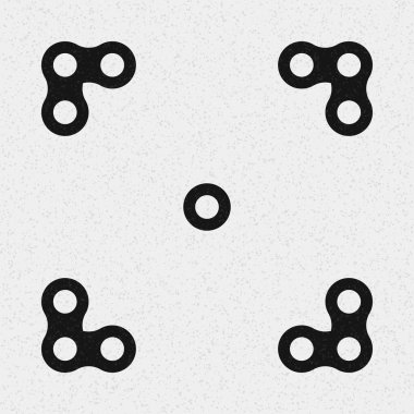 Soyut çapraz desenli logo üretken hesaplama sanatı çizimi