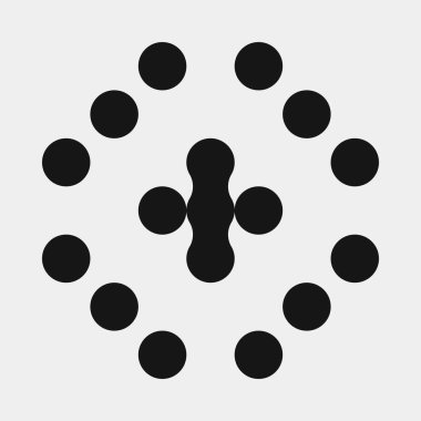 Soyut çapraz desenli logo üretken hesaplama sanatı çizimi