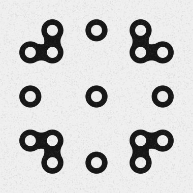 Soyut çapraz desenli logo üretken hesaplama sanatı çizimi