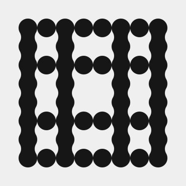 Soyut çapraz desenli logo üretken hesaplama sanatı çizimi