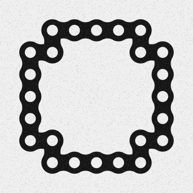 Soyut çapraz desenli logo üretken hesaplama sanatı çizimi