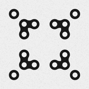 Soyut çapraz desenli logo üretken hesaplama sanatı çizimi