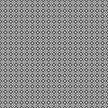 Soyut Desen. Noktalar Logosu. Siyah ve beyaz vektör çizimi