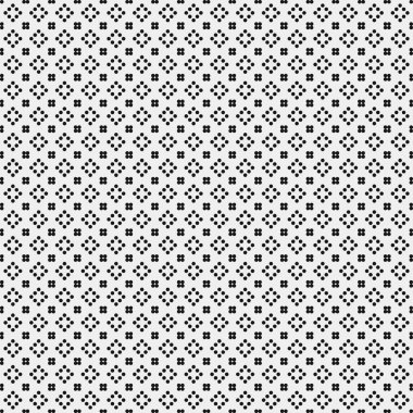 Soyut Desen. Noktalar Logosu. Siyah ve beyaz vektör çizimi