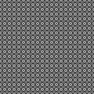 Soyut Desen. Noktalar Logosu. Siyah ve beyaz vektör çizimi