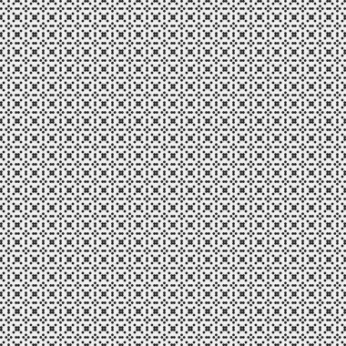 Soyut Desen. Noktalar Logosu. Siyah ve beyaz vektör çizimi