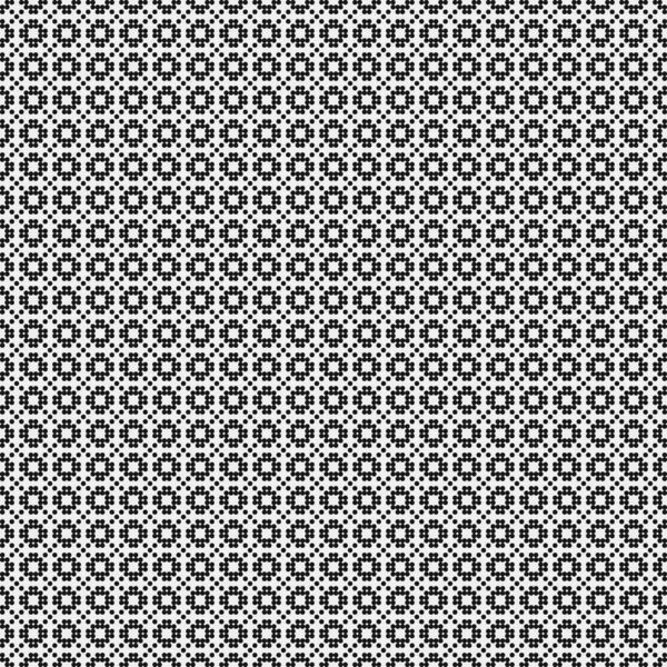 Pola Abstrak Dots Logo Ilustrasi Vektor Hitam Dan Putih - Stok Vektor