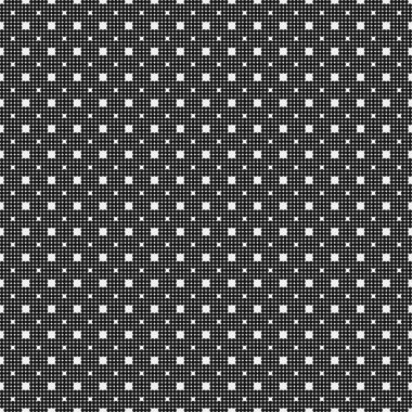 Soyut Desen. Noktalar Logosu. Siyah ve beyaz vektör çizimi