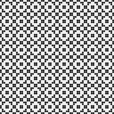 Soyut Desen. Noktalar Logosu. Siyah ve beyaz vektör çizimi