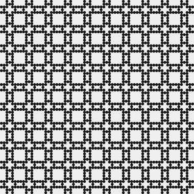 Soyut Desen. Noktalar Logosu. Siyah ve beyaz vektör çizimi