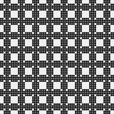 Soyut Desen. Noktalar Logosu. Siyah ve beyaz vektör çizimi