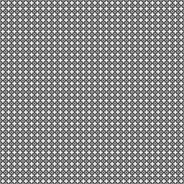 Soyut Desen. Noktalar Logosu. Siyah ve beyaz vektör çizimi