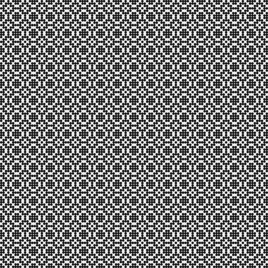 Soyut Desen. Noktalar Logosu. Siyah ve beyaz vektör çizimi