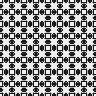 Soyut Desen. Noktalar Logosu. Siyah ve beyaz vektör çizimi