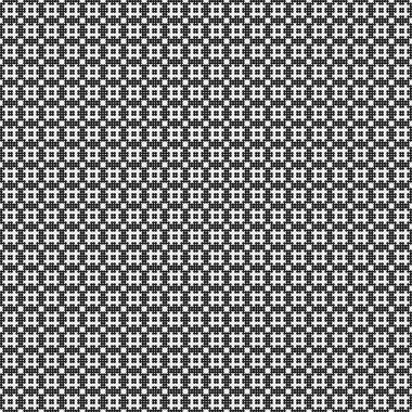 Soyut Desen. Noktalar Logosu. Siyah ve beyaz vektör çizimi