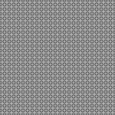 Siyah noktaların soyut desen süslemesi, daireler, beyaz arkaplanda, üretken hesaplama sanatı çizimi, simetrik, geometrik tek renkli arkaplan