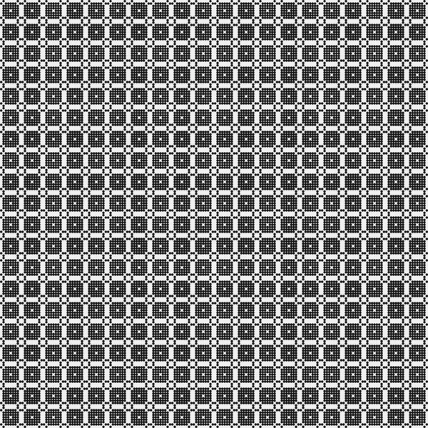 Motif Abstrait Ornement Points Noirs Sur Fond Blanc Illustration Générative — Image vectorielle