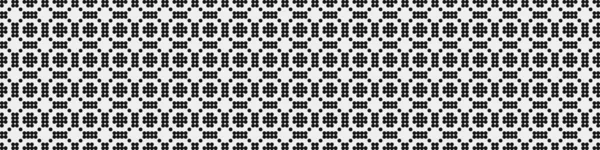 Abstract Pattern Ornament Black Dots Circles White Background Generative Computational — Vetor de Stock