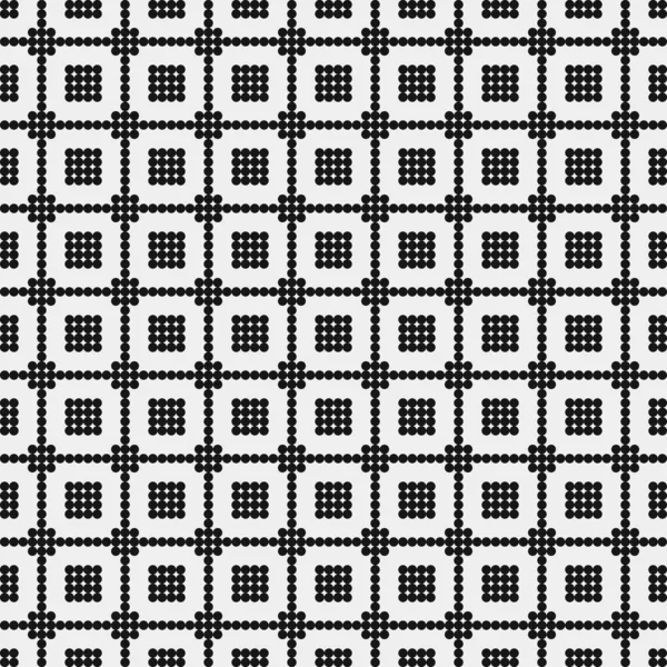 Abstraktní Vzor Ornament Černé Tečky Bílém Pozadí Generativní Výpočetní Umění — Stockový vektor