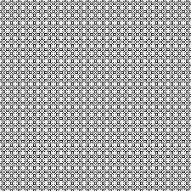 Beyaz arkaplanda siyah noktaların soyut desen süslemesi, üretken hesaplama sanatı çizimi, simetrik, geometrik, tek renkli arkaplan