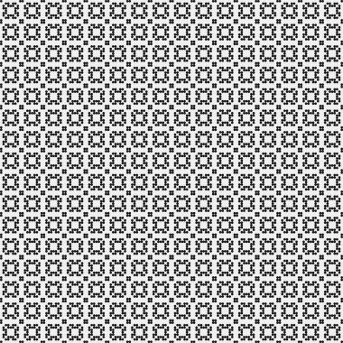 Beyaz arkaplanda siyah noktaların soyut desen süslemesi, üretken hesaplama sanatı çizimi, simetrik, geometrik, tek renkli arkaplan