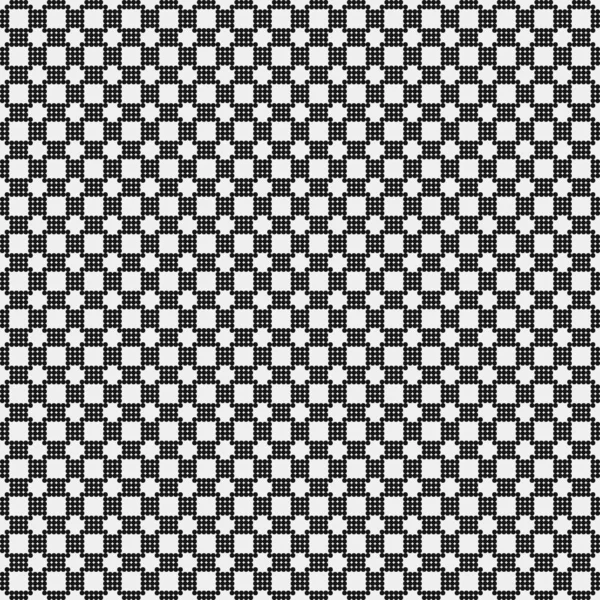 Abstrakt Mønster Ornament Sorte Prikker Cirkler Den Hvide Baggrund Generativ – Stock-vektor