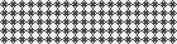 Astratto Ornamento Pattern Punti Neri Cerchi Sullo Sfondo Bianco Illustrazione — Vettoriale Stock