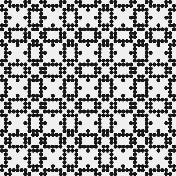 Абстрактний Візерунок Орнамент Чорних Крапок Білому Тлі Генеративна Обчислювальна Ілюстрація — стоковий вектор